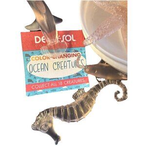 Del-Sol SET OF 9 uv color changing Ocean Creatures Sea Fish Seahorse Stingray